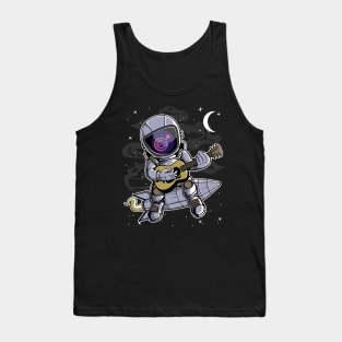 Astronaut Guitar Evergrow EGC Coin To The Moon Crypto Token Cryptocurrency Blockchain Wallet Birthday Gift For Men Women Kids Tank Top